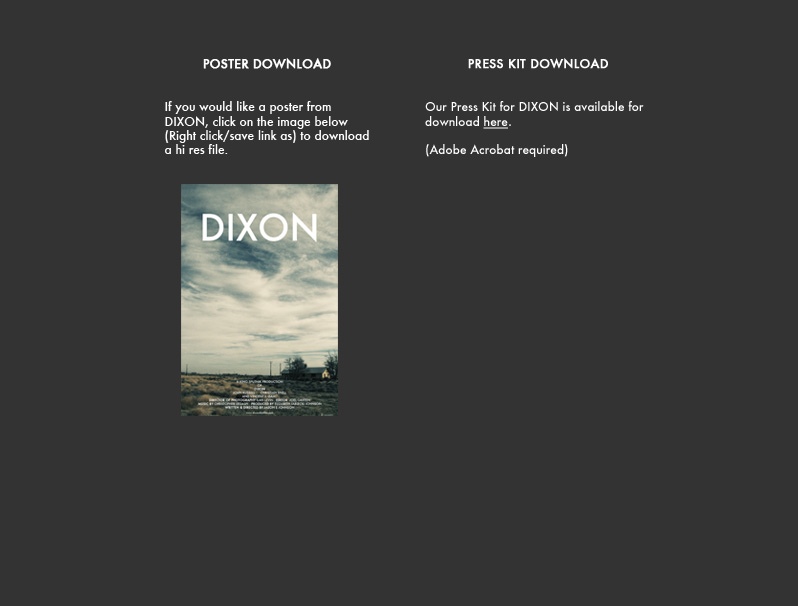 DIXON press items